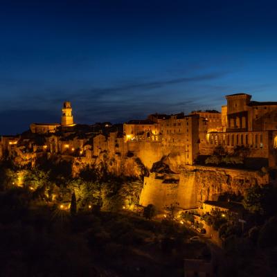 Breathtaking Evening Scenery At The Museum Of Palazzo Orsini In Italy