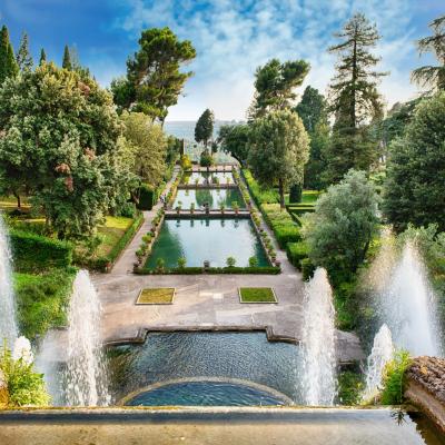 Aerial View Of Villa D Este Tivoli Italy1