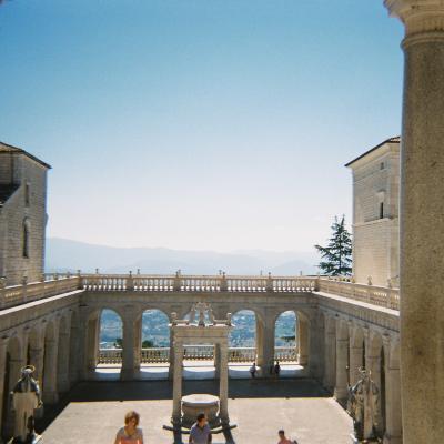 Cloister Of Bramante Abbey Of Monte Cassino Cassino