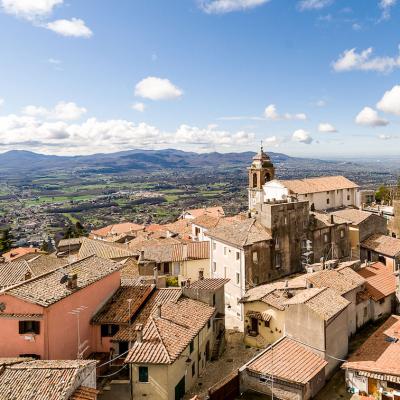 Castel San Pietro Romano Panorama Dalla Rocca Dei Colonna